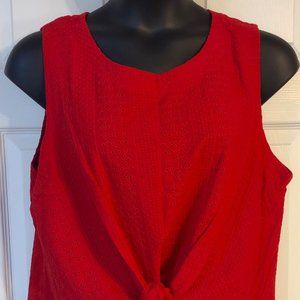 Liz Claiborne Red Sleeveless Top